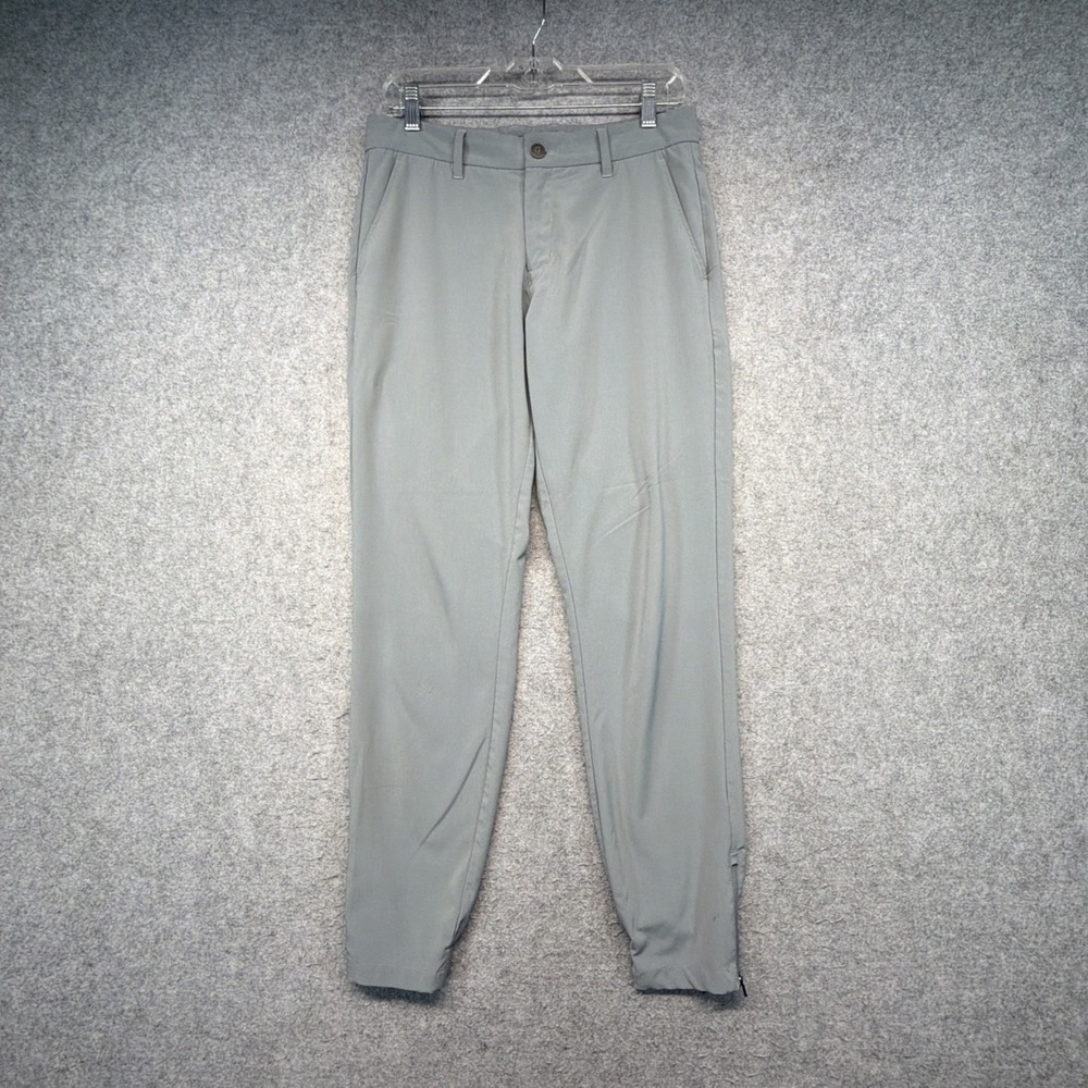 Primo Pants Mens 31 Gray Golf Joggers Performance Stretch Ankle Zip 31x29